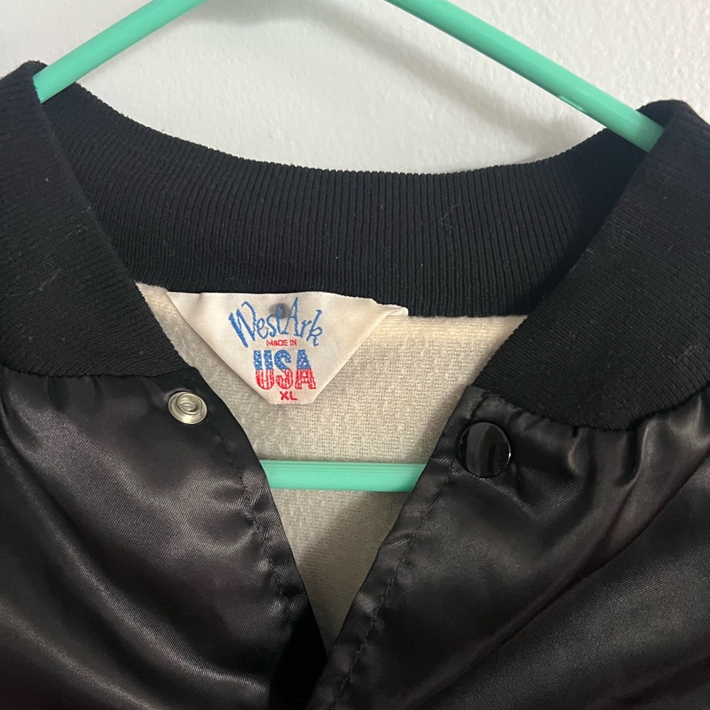 Black Racing Jacket with Graphic Design - Picture 3 of 7